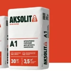 Штукатурка Аксолит А1 гипсовая для ручного нанесения,  30кг