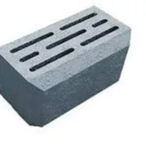 Камень рядовой пустотелый бетонный с фаской 30 мм.					