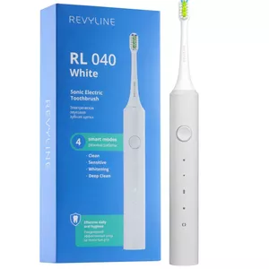 Звуковая зубная щетка Revyline RL040 в ярко-белом корпусе